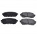 Brake Pad Set, disc brake 170297 FEBI