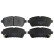 Brake Pad Set, disc brake 170652 FEBI