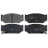 Brake Pad Set, disc brake 170657 FEBI