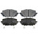 Brake Pad Set, disc brake 170663 FEBI