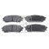 Brake Pad Set, disc brake 170666 FEBI, Thumbnail 2