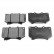 Brake Pad Set, disc brake 170667 FEBI