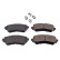 Brake Pad Set, disc brake 170814 FEBI