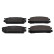 Brake Pad Set, disc brake 170873 FEBI