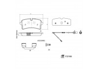 Brake Pad Set, disc brake 172183 FEBI