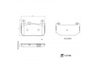 Brake Pad Set, disc brake 172184 FEBI