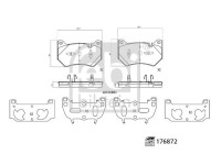 Brake pad set, disc brake 176872 FEBI
