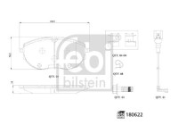Brake pad set, disc brake 180622 FEBI