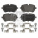 Brake pad set, disc brake 184230 FEBI