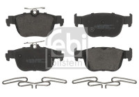 Brake pad set, disc brake 184233 FEBI