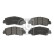 Brake pad set, disc brake 184236 FEBI