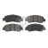 Brake pad set, disc brake 184236 FEBI