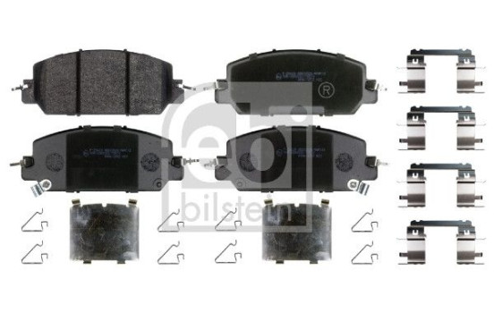 Brake pad set, disc brake 184438 FEBI