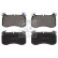 Brake pad set, disc brake 184439 FEBI