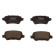 Brake Pad Set, disc brake 19-0453 Maxgear