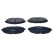 Brake Pad Set, disc brake 19-0536 Maxgear