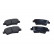 Brake Pad Set, disc brake 19-3658 Maxgear