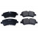 Brake Pad Set, disc brake 19-3667 Maxgear