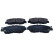 Brake pad set, disc brake 19-3918 Maxgear