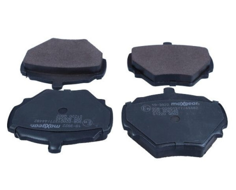 Brake pad set, disc brake 19-3922 Maxgear