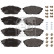 Brake pad set, disc brake 196126 FEBI