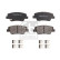Brake pad set, disc brake 199955 FEBI