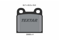 Brake pad set, disc brake 2000906 Textar