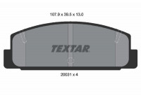 Brake Pad Set, disc brake 2003101 Textar