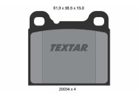 Brake pad set, disc brake 2003402 Textar