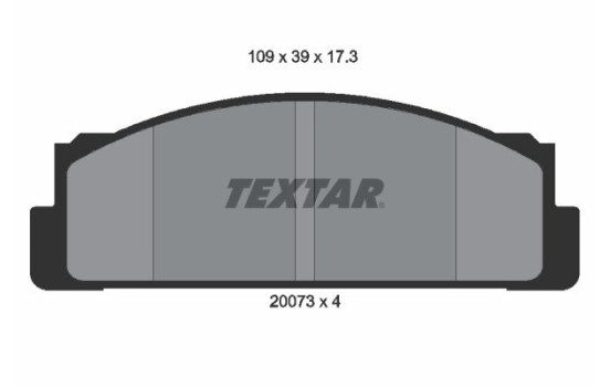 Brake Pad Set, disc brake 2007304 Textar