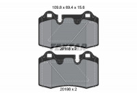 Brake Pad Set, disc brake 2016501 Textar