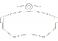 Brake Pad Set, disc brake 2016801 Textar