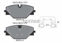 Brake pad set, disc brake 2027801 Textar