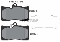 Brake Pad Set, disc brake 2032501 Textar
