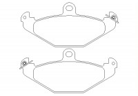 Brake Pad Set, disc brake 2041001 Textar