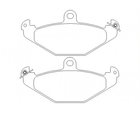 Brake Pad Set, disc brake 2041001 Textar