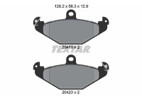 Brake pad set, disc brake 2041003 Textar