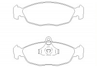 Brake Pad Set, disc brake 2054701 Textar