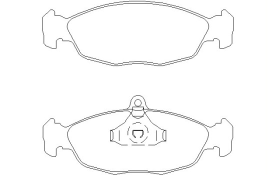 Brake Pad Set, disc brake 2054701 Textar