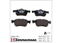 Brake pad set, disc brake 20556.170.1 Zimmermann