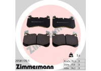 Brake pad set, disc brake 20581.170.1 Zimmermann