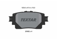 Brake Pad Set, disc brake 2058201 Textar