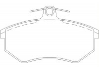 Brake Pad Set, disc brake 2066921 Textar