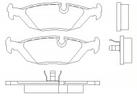 Brake Pad Set, disc brake 2067502 Textar