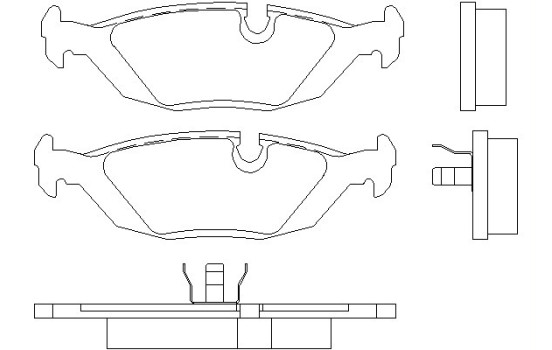 Brake Pad Set, disc brake 2067502 Textar