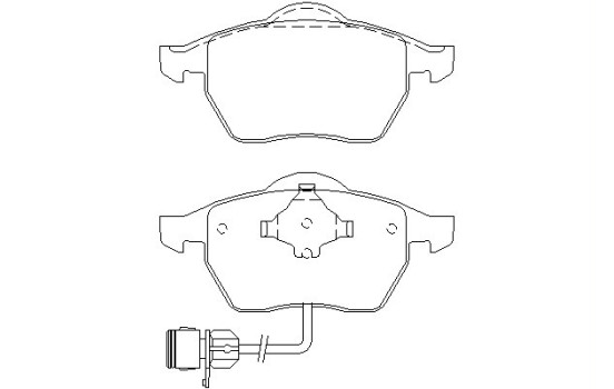 Brake Pad Set, disc brake 2067602 Textar