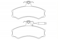 Brake Pad Set, disc brake 2074101 Textar