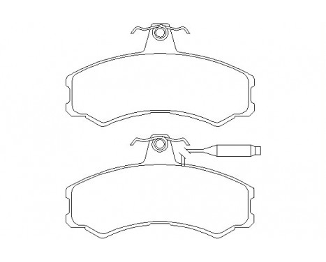 Brake Pad Set, disc brake 2074101 Textar