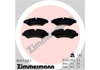 Brake Pad Set, disc brake 20747.200.1 Zimmermann