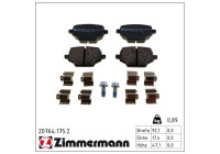 Brake Pad Set, disc brake 20764.175.2 Zimmermann